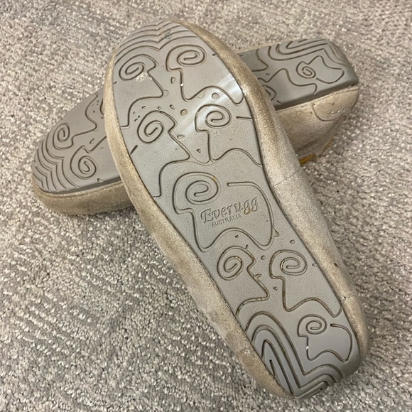 USED Everugg Ugg Eversheepskins Slippers, Light Grey, womens size 8 - Picture 3 of 7